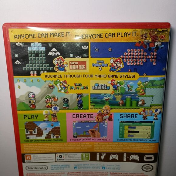 Super Mario Wii Lot Of 3 Games Mario Maker/Mario Party 10/Sonic All Stars Racing - Picture 5 of 16